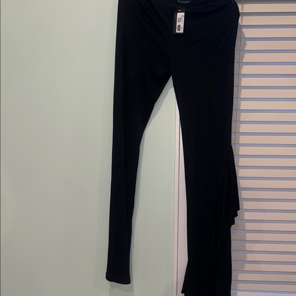Mugler Midnight Black Ruffle Pants
